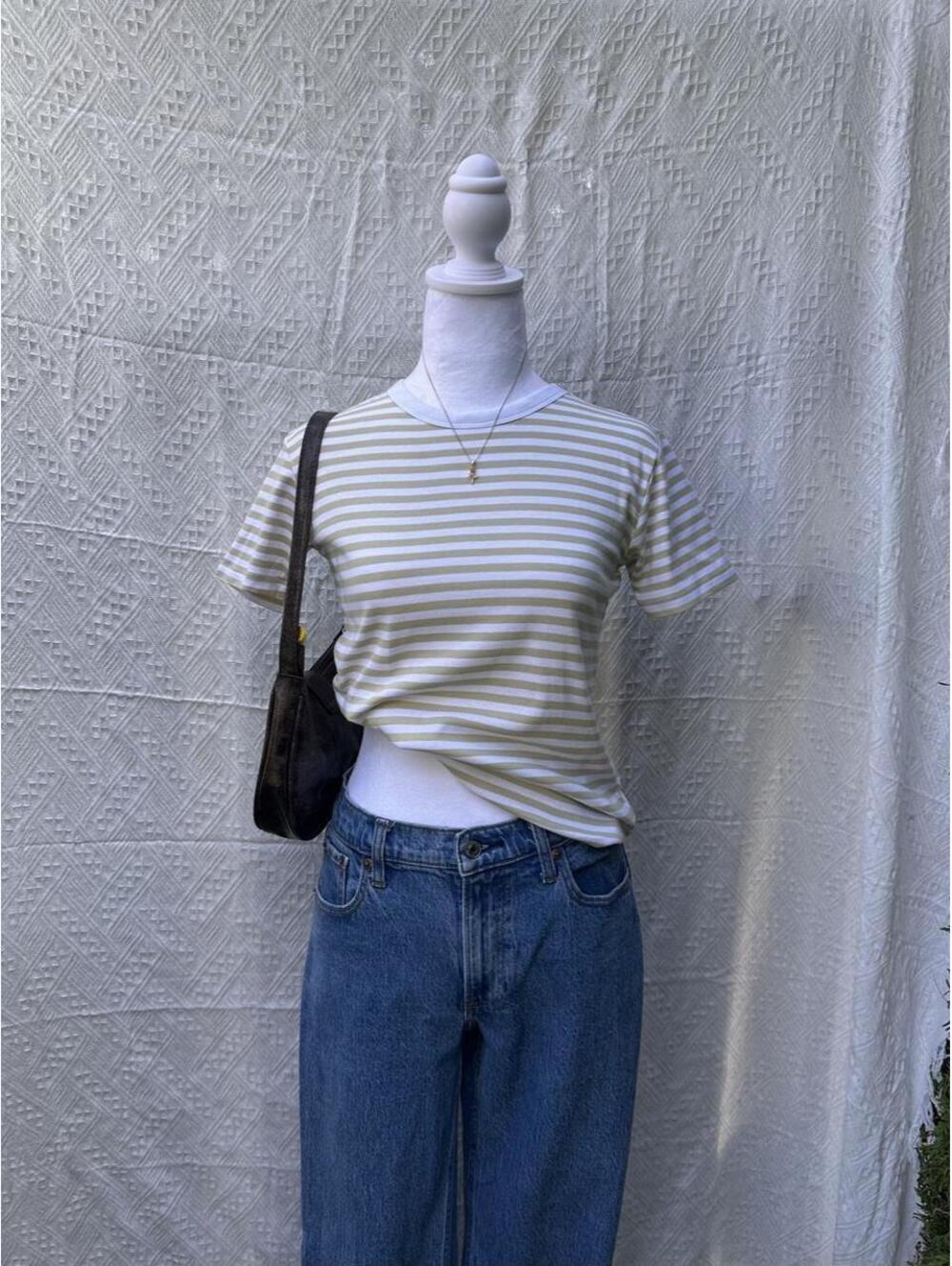 Striped Baby Tee 🤍